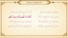 Lecciones de lectura del árabe y Corán (8) – Primera evaluación