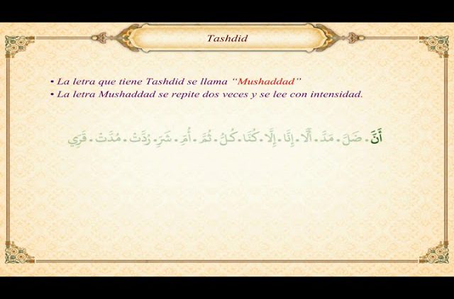 Lecciones de lectura del árabe y Corán (12) – Tashdid